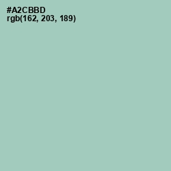 #A2CBBD - Spring Rain Color Image