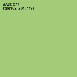 #A2CC77 - Wild Willow Color Image