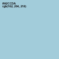 #A2CCDA - Aqua Island Color Image