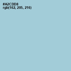 #A2CDD8 - Aqua Island Color Image