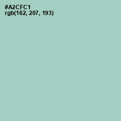 #A2CFC1 - Opal Color Image