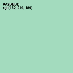 #A2DBBD - Moss Green Color Image