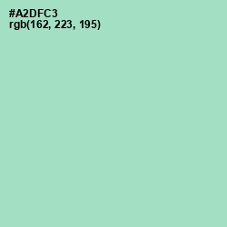 #A2DFC3 - Aqua Island Color Image