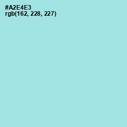#A2E4E3 - Blizzard Blue Color Image