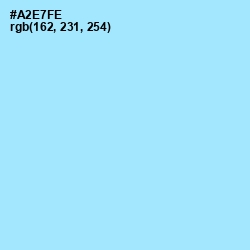 #A2E7FE - Blizzard Blue Color Image