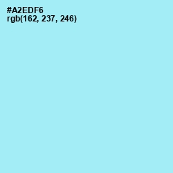 #A2EDF6 - Blizzard Blue Color Image