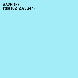 #A2EDF7 - Blizzard Blue Color Image