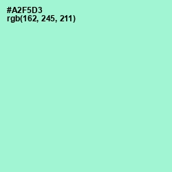 #A2F5D3 - Magic Mint Color Image
