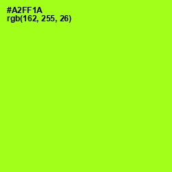 #A2FF1A - Inch Worm Color Image
