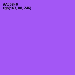 #A358F6 - Medium Purple Color Image