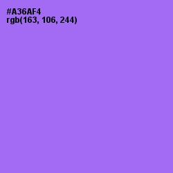 #A36AF4 - Medium Purple Color Image