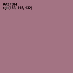 #A37384 - Turkish Rose Color Image