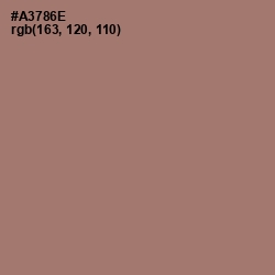 #A3786E - Coral Tree Color Image