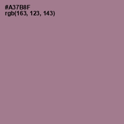 #A37B8F - Turkish Rose Color Image
