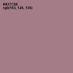 #A37C88 - Turkish Rose Color Image