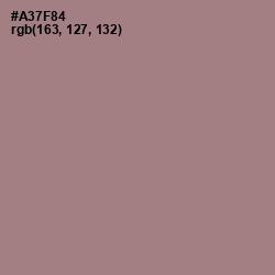 #A37F84 - Turkish Rose Color Image