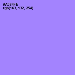 #A384FE - Dull Lavender Color Image