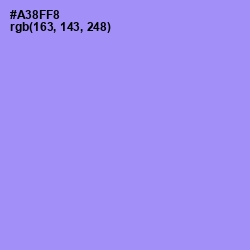 #A38FF8 - Dull Lavender Color Image