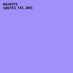 #A38FF9 - Dull Lavender Color Image