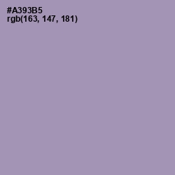 #A393B5 - Amethyst Smoke Color Image