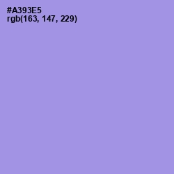 #A393E5 - Dull Lavender Color Image