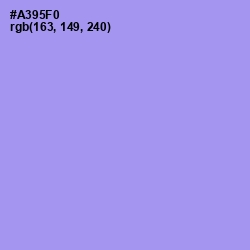 #A395F0 - Dull Lavender Color Image