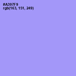 #A397F9 - Dull Lavender Color Image