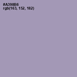 #A398B6 - Amethyst Smoke Color Image