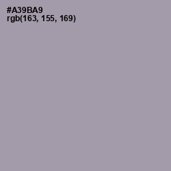 #A39BA9 - Amethyst Smoke Color Image