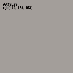 #A39E99 - Dusty Gray Color Image