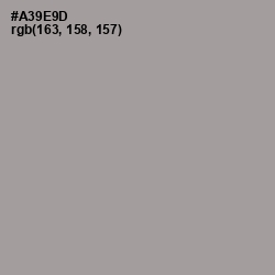 #A39E9D - Dusty Gray Color Image