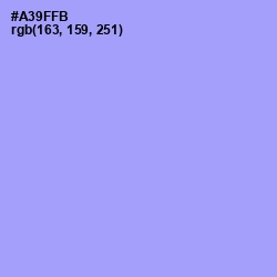 #A39FFB - Dull Lavender Color Image