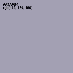 #A3A0B4 - Gray Chateau Color Image