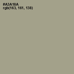 #A3A18A - Tallow Color Image