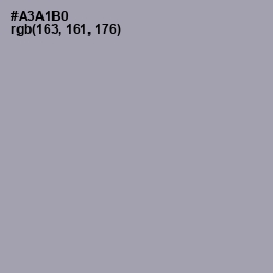 #A3A1B0 - Gray Chateau Color Image