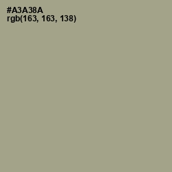 #A3A38A - Tallow Color Image