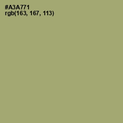 #A3A771 - Green Smoke Color Image