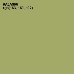 #A3A966 - Green Smoke Color Image