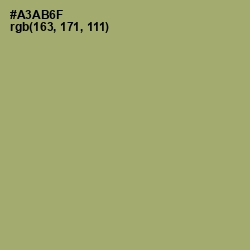 #A3AB6F - Green Smoke Color Image