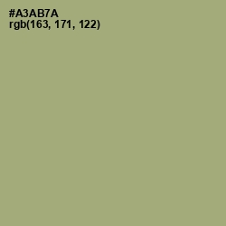 #A3AB7A - Green Smoke Color Image