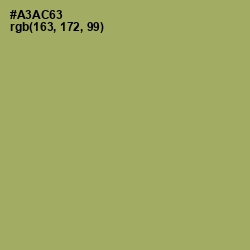 #A3AC63 - Green Smoke Color Image