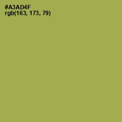#A3AD4F - Olive Green Color Image