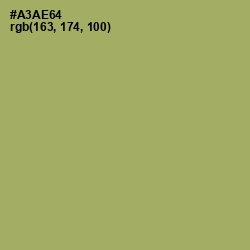 #A3AE64 - Green Smoke Color Image