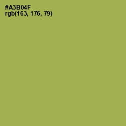 #A3B04F - Olive Green Color Image