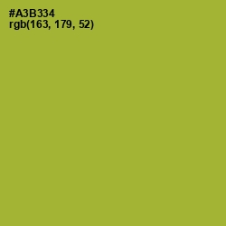 #A3B334 - Citron Color Image