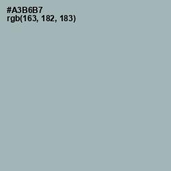 #A3B6B7 - Tower Gray Color Image