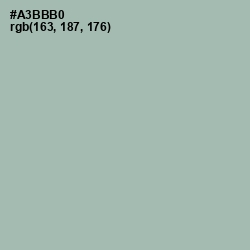 #A3BBB0 - Tower Gray Color Image