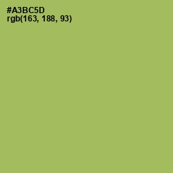 #A3BC5D - Olive Green Color Image