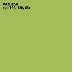 #A3BD58 - Olive Green Color Image