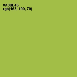 #A3BE46 - Olive Green Color Image